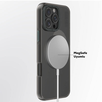 iPhone 16 Pro Kılıf M-safe Şarj Özellikli Şeffaf Youngkit Crystal Shield Serisi Kılıf