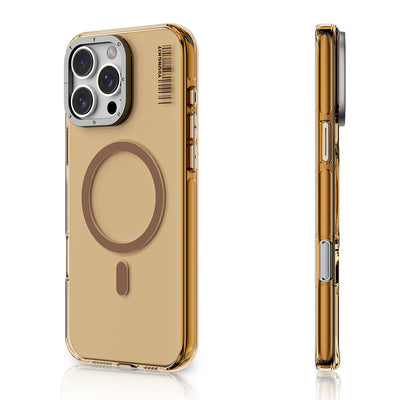 Apple iPhone 16 Pro Kılıf Magsafe Şarj Özellikli Şeffaf Youngkit Crystal Shield Serisi Kapak Siyah