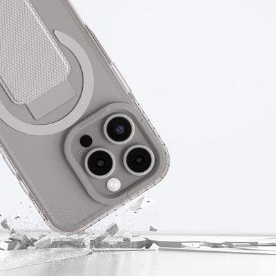 Apple iPhone 16 Pro Kılıf Magsafe Şarj Özellikli Standlı Amazingthing Titan Pro Plus Kapak Rose Gold