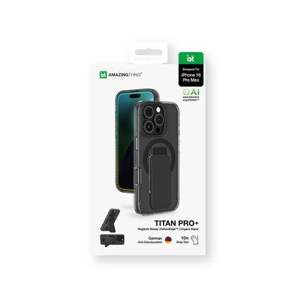 iPhone 16 Pro Kılıf M-safe Şarj Özellikli Standlı Amazingthing Titan Pro Plus Kılıf
