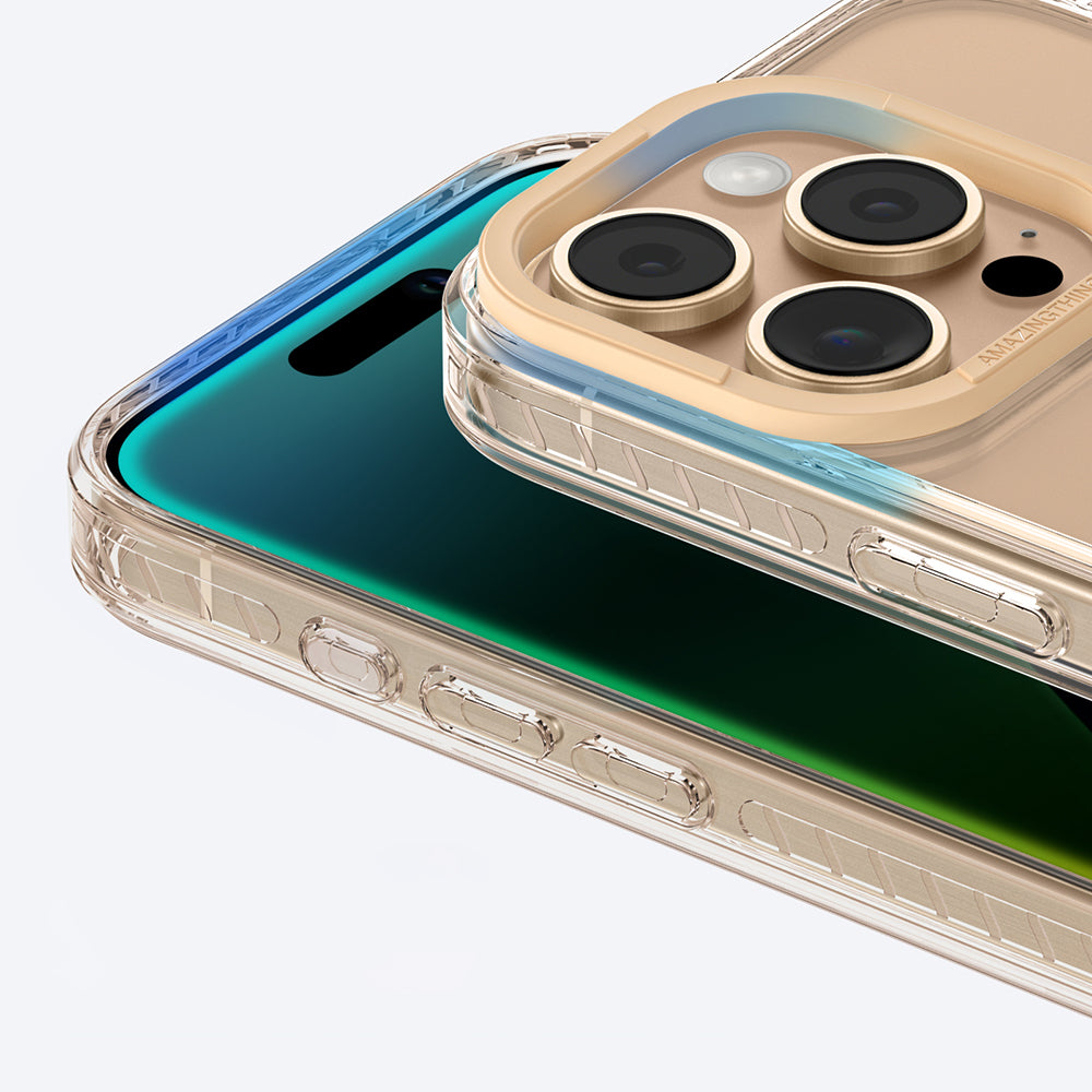 Apple iPhone 16 Pro Kılıf Magsafe Şarj Özellikli Standlı Amazingthing Titan Pro Plus Kapak Rose Gold