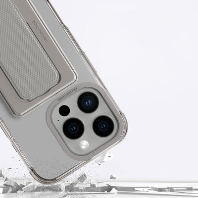 Apple iPhone 16 Pro Kılıf Magsafe Şarj Özellikli Standlı Set Amazingthing Omni Adventure Serisi Kapak Rose Gold