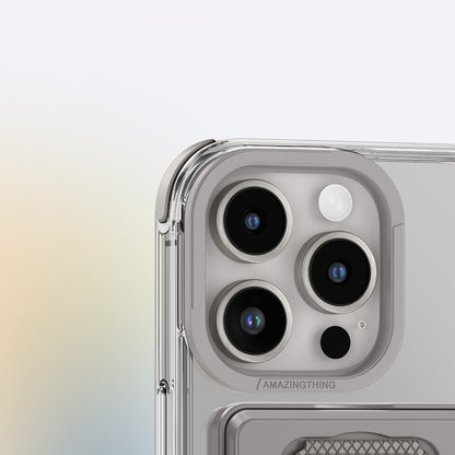 iPhone 16 Pro Kılıf M-safe Şarj Özellikli Standlı Set Amazingthing Omni Adventure Serisi Kılıf