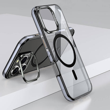 iPhone 16 Pro Kılıf M-safe Şarj Özellikli Wlons Standlı Efsane Kılıf