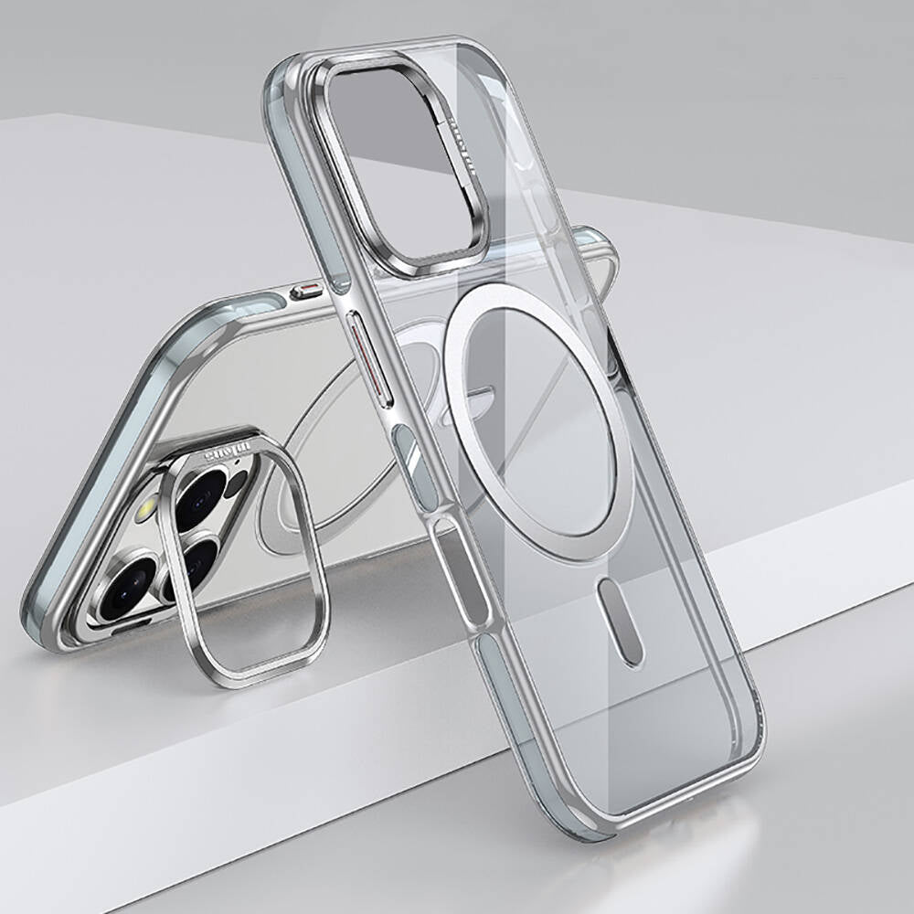 iPhone 16 Pro Kılıf M-safe Şarj Özellikli Wlons Standlı Efsane Kılıf