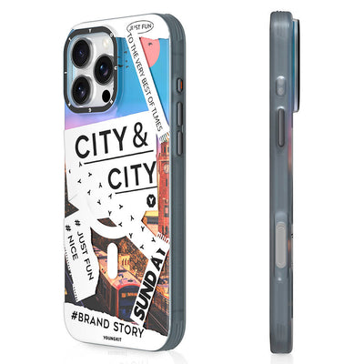 Apple iPhone 16 Pro Kılıf Magsafe Şarj Özellikli Youngkit A-City Serisi Kapak Mavi