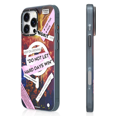 Apple iPhone 16 Pro Kılıf Magsafe Şarj Özellikli Youngkit A-City Serisi Kapak Mavi