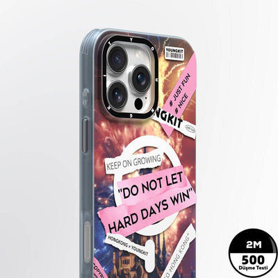 Apple iPhone 16 Pro Kılıf Magsafe Şarj Özellikli Youngkit A-City Serisi Kapak Mavi