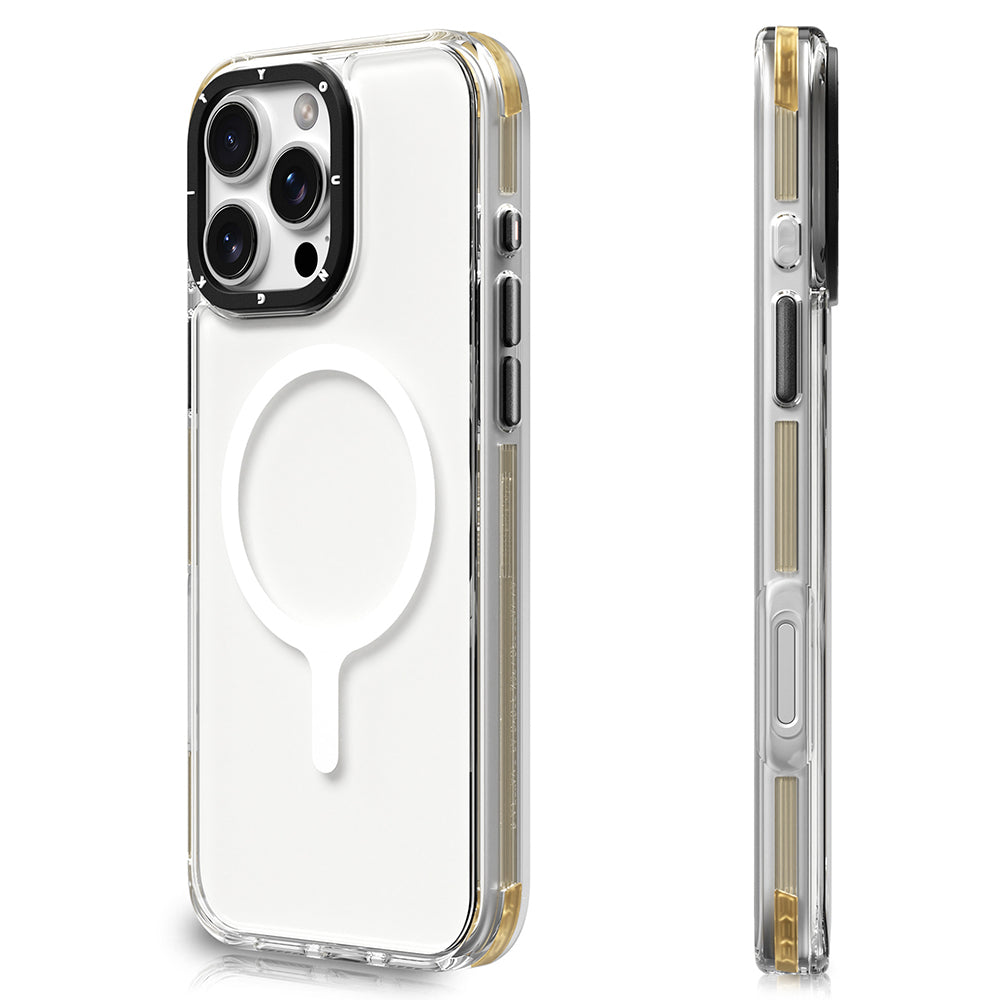 iPhone 16 Pro Kılıf M-safe Şarj Özellikli YoungKit Crystal Color Serisi Kılıf