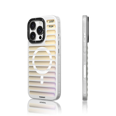 Apple iPhone 16 Pro Kılıf Magsafe Şarj Özellikli Youngkit Geek Serisi Kapak Siyah