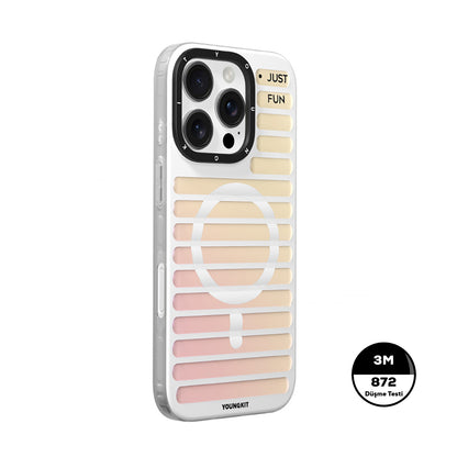 iPhone 16 Pro Kılıf M-safe Şarj Özellikli Youngkit Geek Serisi Kılıf