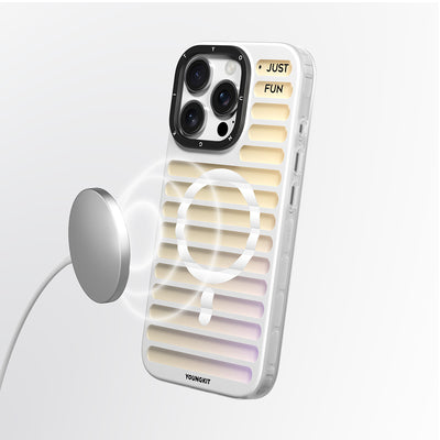 Apple iPhone 16 Pro Kılıf Magsafe Şarj Özellikli Youngkit Geek Serisi Kapak Siyah