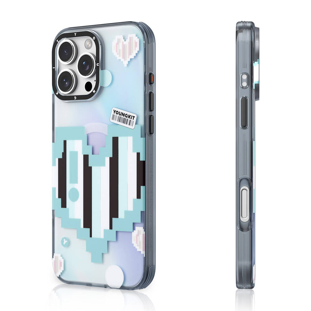 iPhone 16 Pro Kılıf M-safe Şarj Özellikli Youngkit Love Serisi Kılıf