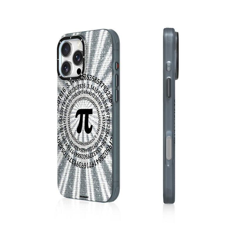 iPhone 16 Pro Kılıf M-safe Şarj Özellikli Youngkit Mathematical Serisi Kılıf