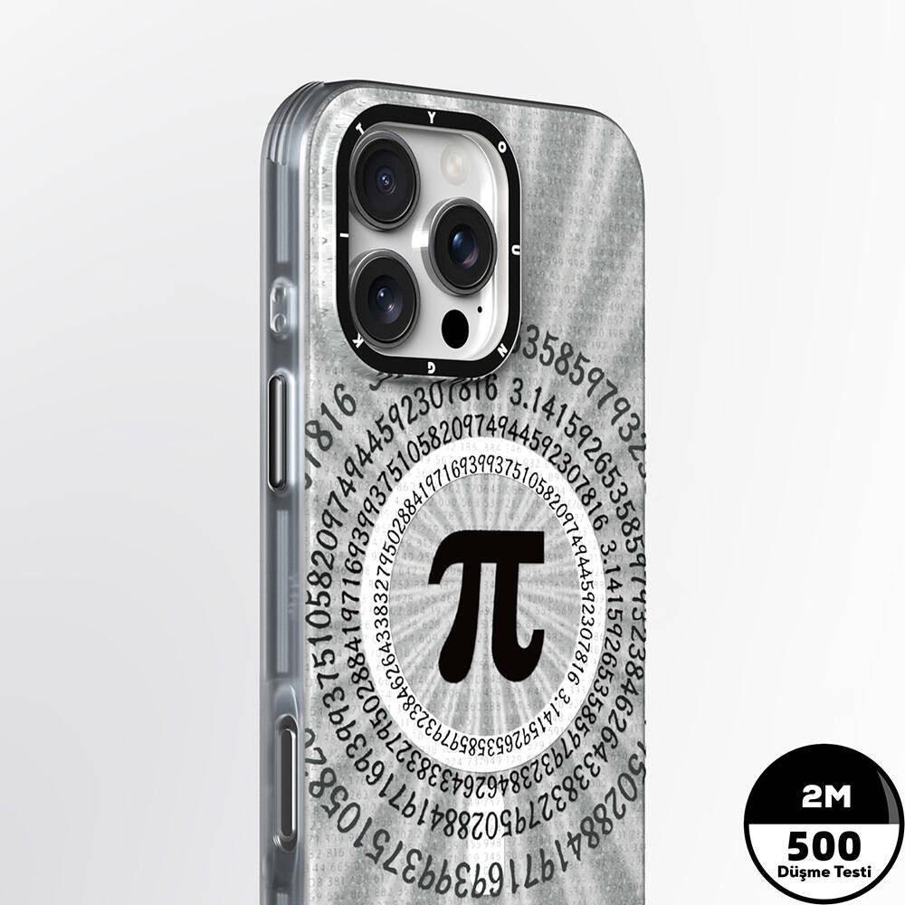 Apple iPhone 16 Pro Kılıf Magsafe Şarj Özellikli Youngkit Mathematical Serisi Kapak Colorful