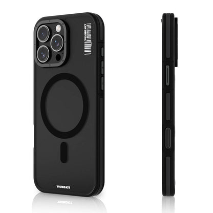 iPhone 16 Pro Kılıf M-safe Şarj Özellikli Youngkit Rock Sand Serisi Kılıf