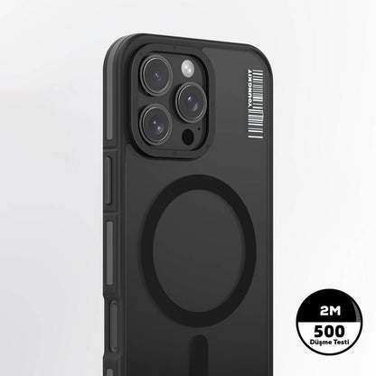 iPhone 16 Pro Kılıf M-safe Şarj Özellikli Youngkit Rock Sand Serisi Kılıf