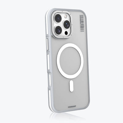 Apple iPhone 16 Pro Kılıf Magsafe Şarj Özellikli Youngkit Rock Sand Serisi Kapak Gri