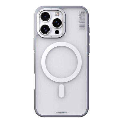 iPhone 16 Pro Kılıf M-safe Şarj Özellikli Youngkit Rock Sand Serisi Kılıf