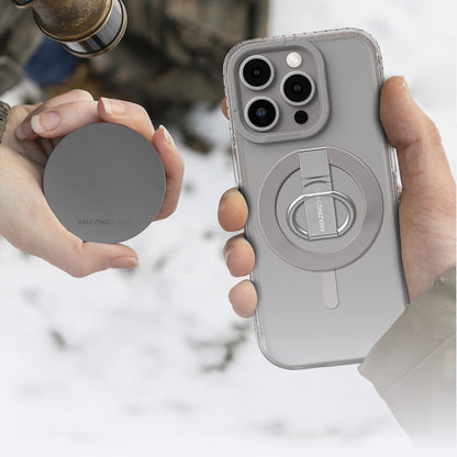 iPhone 16 Pro Kılıf M-safe Şarj Özellikli Yüzük Standlı Amazingthing Titan Pro Serisi Kılıf