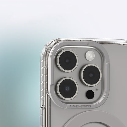 iPhone 16 Pro Kılıf M-safe Şarj Özellikli Yüzük Standlı Amazingthing Titan Pro Serisi Kılıf