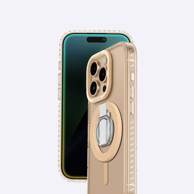 Apple iPhone 16 Pro Kılıf Magsafe Şarj Özellikli Yüzük Standlı Amazingthing Titan Pro Serisi Kapak Gri