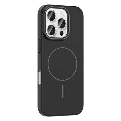 Apple iPhone 16 Pro Kılıf M-safe Şarj Özellikli Zore Ruby Sert Kapak Desert Titanyum