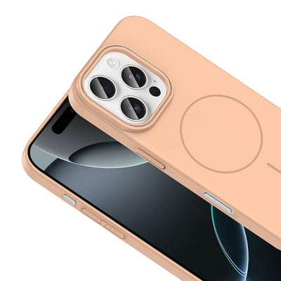 Apple iPhone 16 Pro Kılıf M-safe Şarj Özellikli Zore Ruby Sert Kapak Lacivert