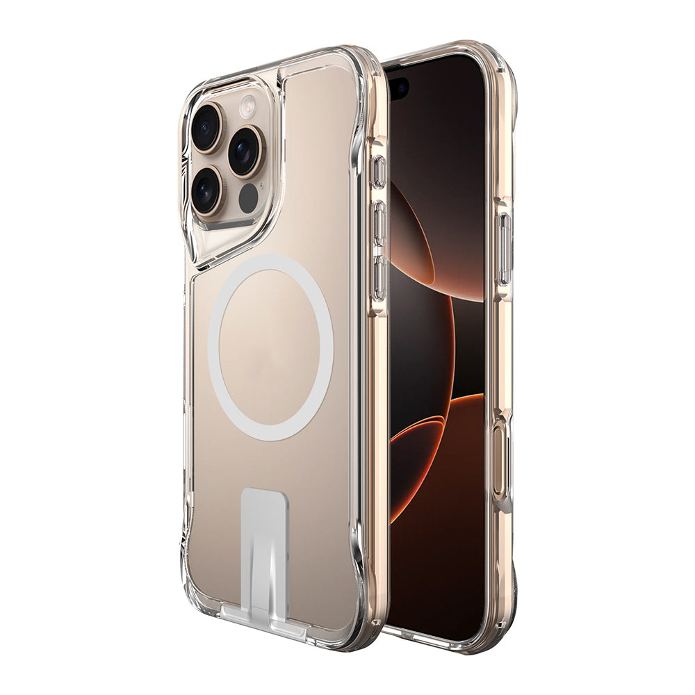 iPhone 16 Pro Kılıf M-safe Şarj Özellikli Zore T-Max Standlı Kılıf