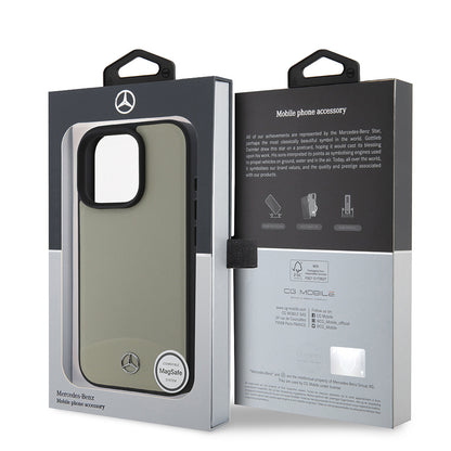 iPhone 16 Pro Kılıf Mercedes Benz Orjinal Lisanslı M-safe Şarj Özellikli Dokulu ve Düz Deri Kılıf