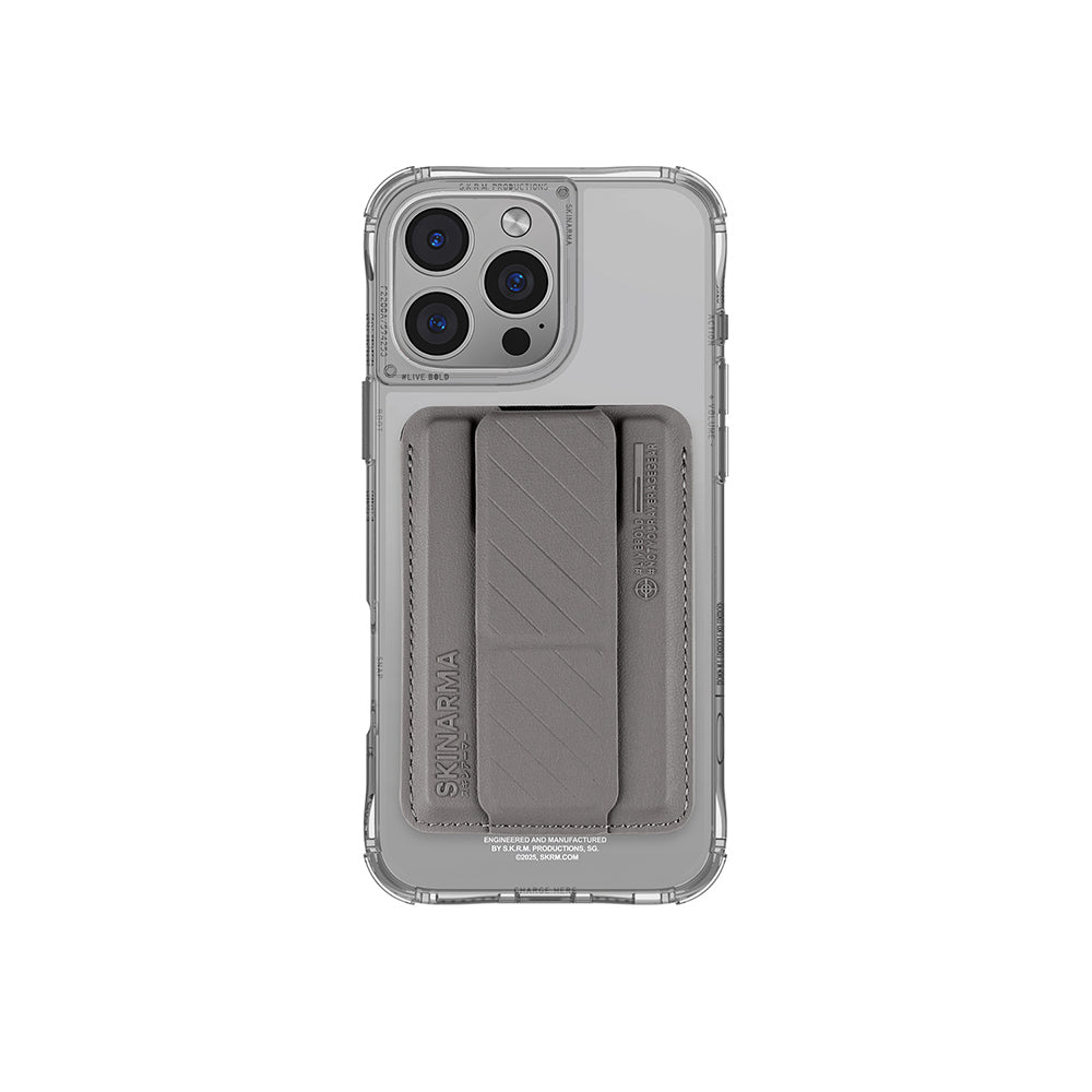 Apple iPhone 16 Pro Kılıf SkinArma Şeffaf M-safe Şarj Özellikli Prime Edition Kado Kartlıklı Saido Kapak
