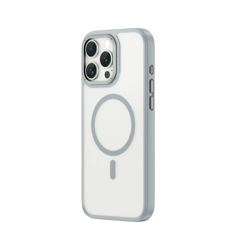 Apple iPhone 16 Pro Kılıf Wiwu FGG-012 ArmorPro Serisi Magsafe Şarj Özellikli Parmak İzi Bırakmayan Kılıf Siyah