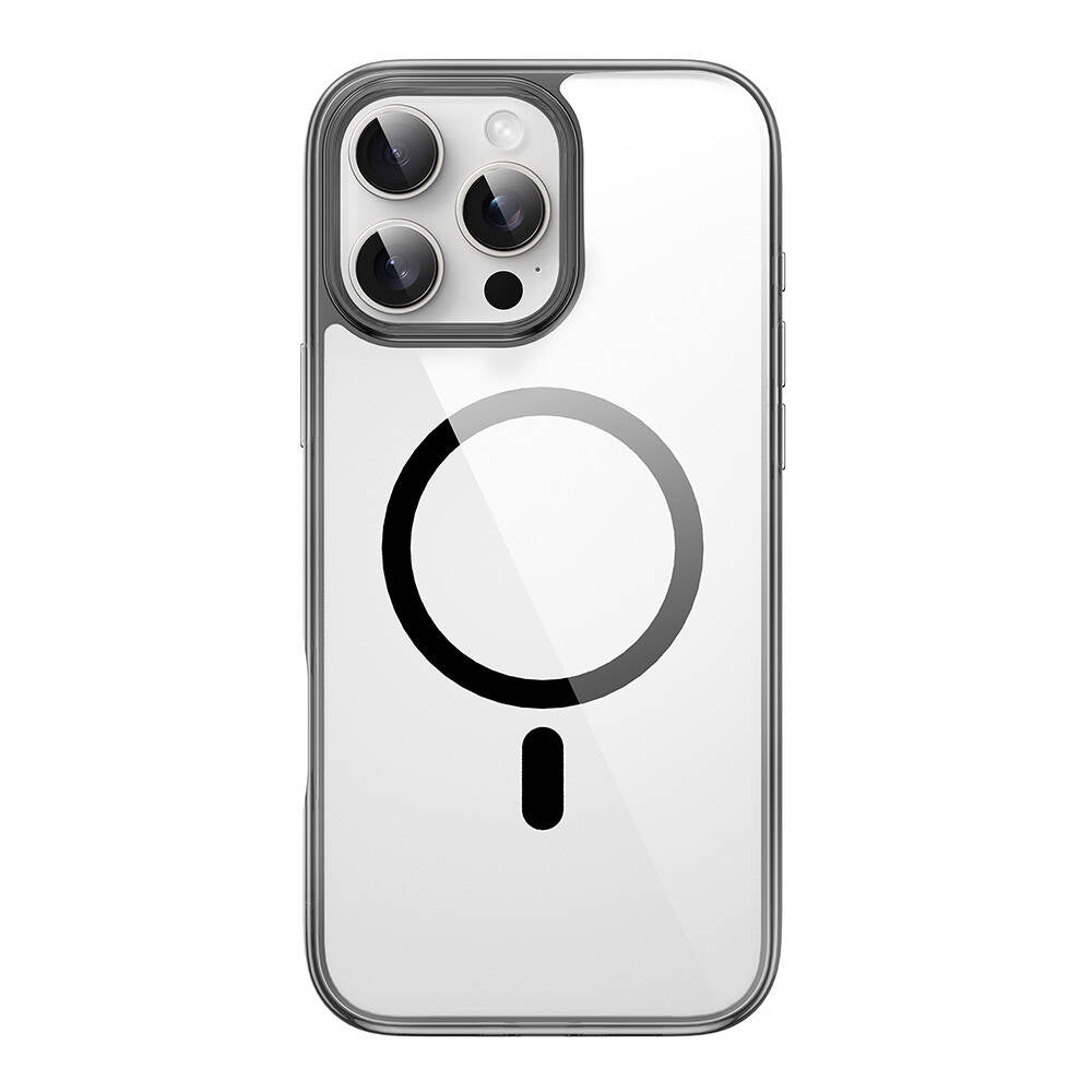 iPhone 16 Pro Kılıf Wiwu MCC-101 iShield Pro Serisi M-safe Şarj Özellikli Crystal Sert PC Kılıf