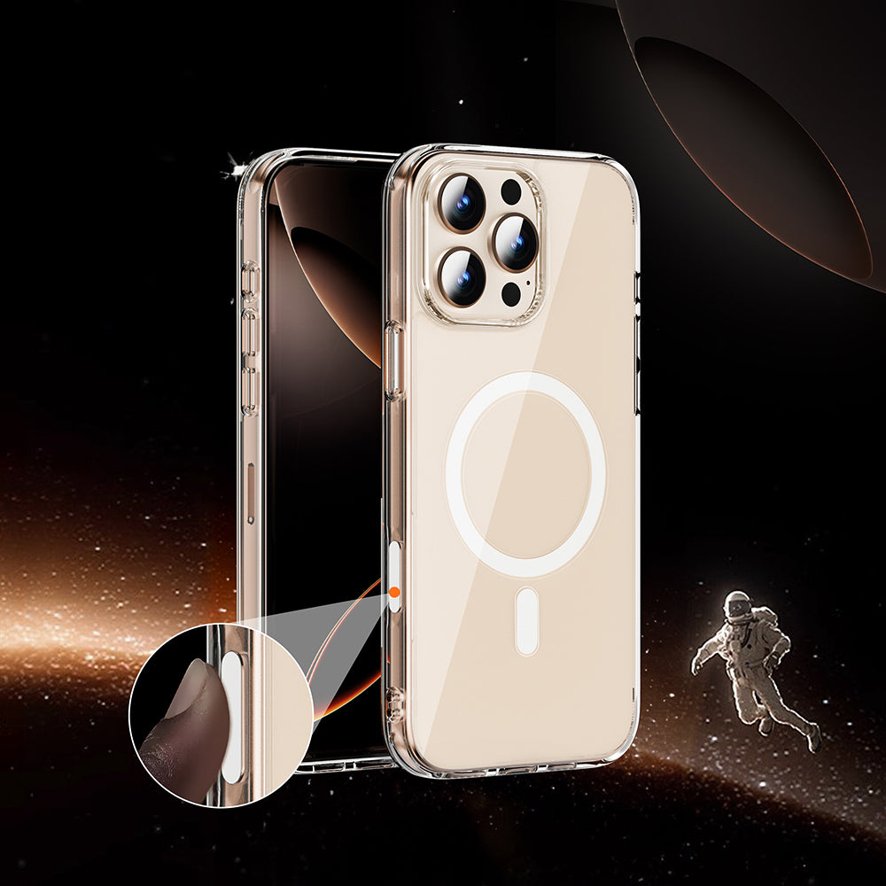 iPhone 16 Pro Kılıf Wiwu MCC-102 Magnetic Crystal Sert PC Kılıf