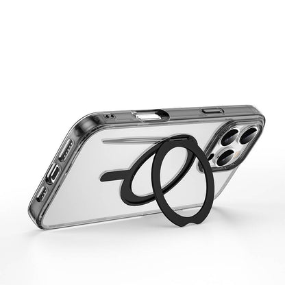 iPhone 16 Pro Kılıf Wiwu MCC-201 iShield Ultra Serisi M-safe Şarj Özellikli Standlı Crystal Sert PC Kılıf