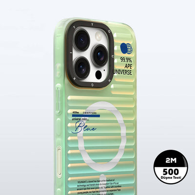 Apple iPhone 16 Pro Magsafe Şarj Özellikli Youngkit Chameleon Serisi Kapak Kırmızı