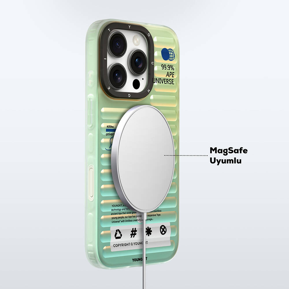 iPhone 16 Pro M-safe Şarj Özellikli Youngkit Chameleon Serisi Kılıf