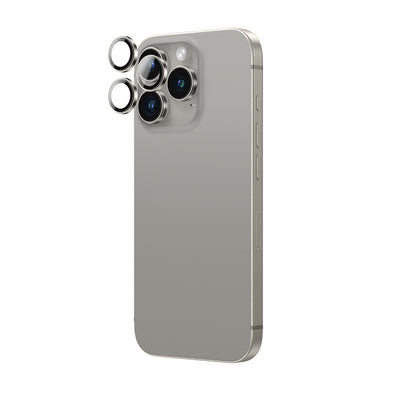 Apple iPhone 16 Pro Max Amazingthing Anti Reflective Kamera Lens Koruyucu + Kolay Uygulama Aparatlı Gri