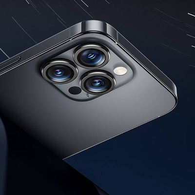 Apple iPhone 16 Pro Max Benks DR Safir Kamera Lens Koruyucu Titanyum-Gri