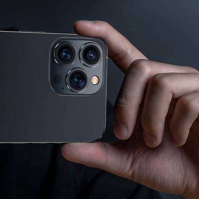 Apple iPhone 16 Pro Max Benks DR Safir Kamera Lens Koruyucu Titanyum-Gold