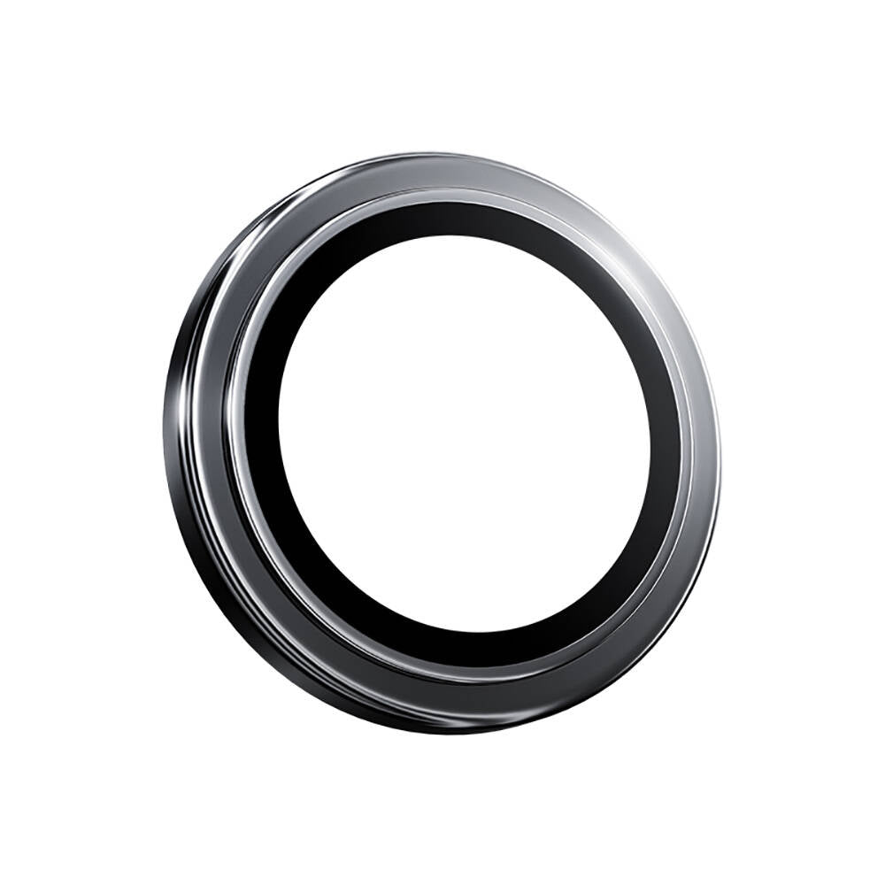 Apple iPhone 16 Pro Max Benks Parlama Önleyici Glass Warrior Metal Kamera Lens Koruyucu Titanyum-Gri