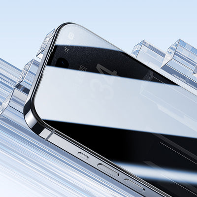 Apple iPhone 16 Pro Max Benks Ultra İnce Kenarlı Privacy Hayalet Ekran Koruyucu + Kolay Uygulama Aparatlı Siyah