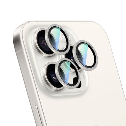 iPhone 16 Pro Max CaseWorld Alloy Sparkling Diamond Serisi Taşlı Lens Koruyucu
