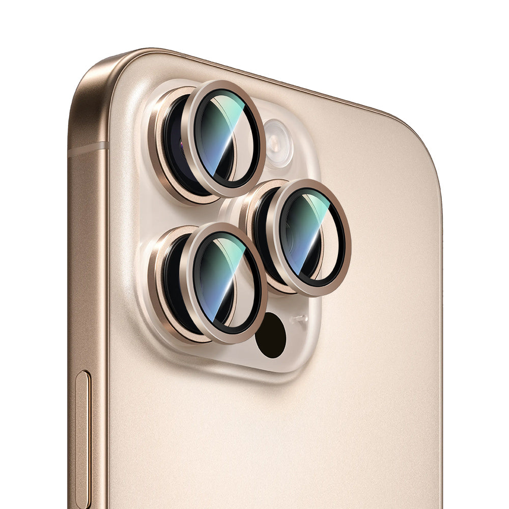 iPhone 16 Pro Max CaseWorld Alloy Two-Color Serisi Lens Koruyucu
