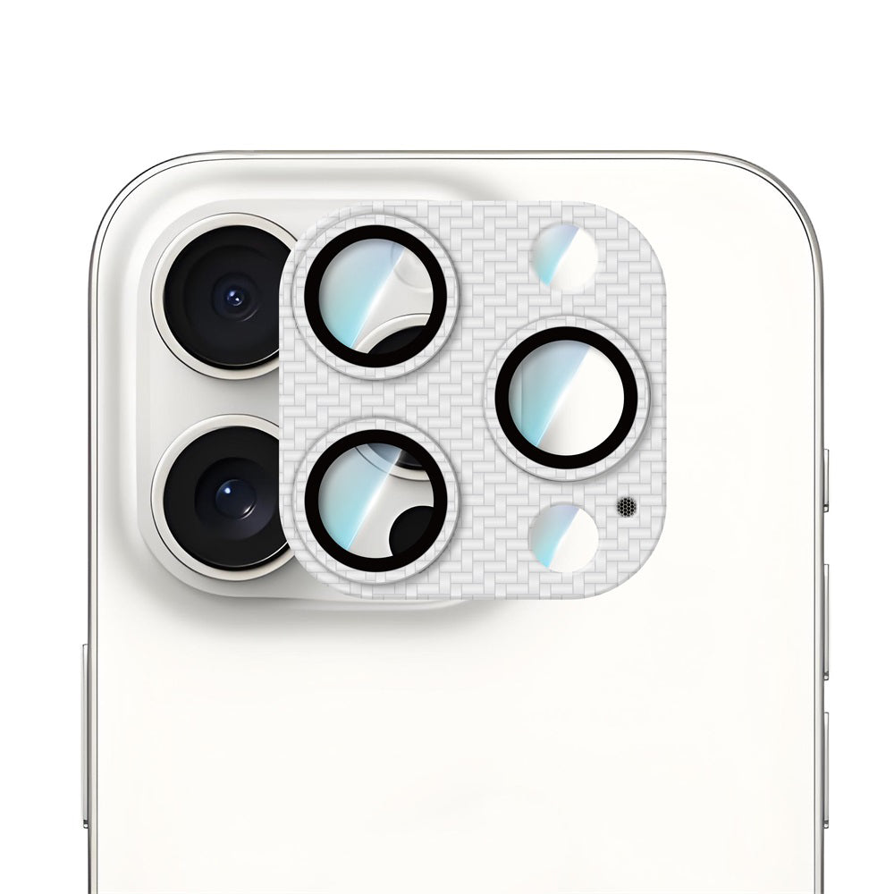 iPhone 16 Pro Max CaseWorld Karbon Fiber Serisi Anti Reflective Ultra Clear Full Kamera Lens Koruyucu