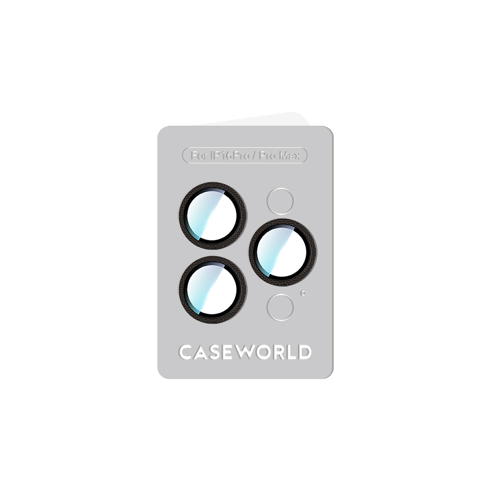 iPhone 16 Pro Max CaseWorld Karbon Fiber Serisi Anti Reflective Ultra Clear Kamera Lens Koruyucu