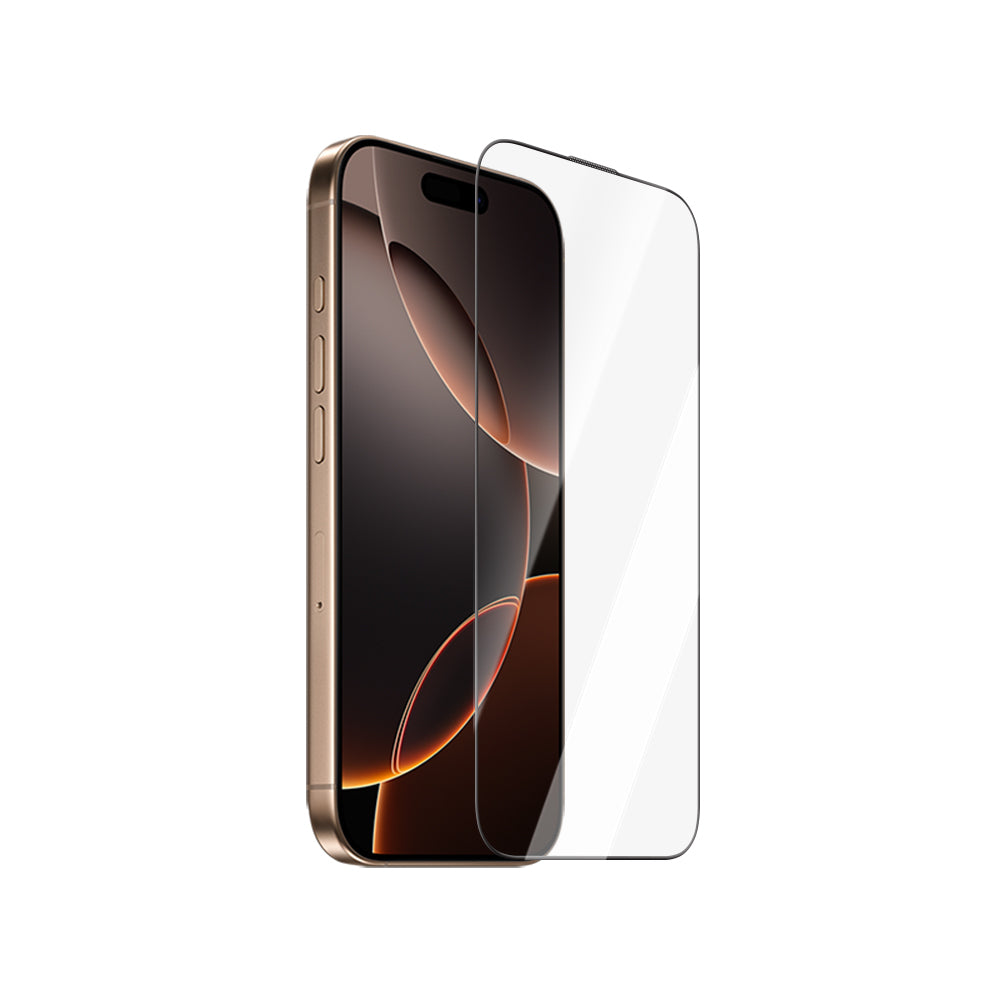 Apple iPhone 16 Pro Max CaseWorld Ultra-Thin Serisi TMQ HD 0.15mm Schott Cam Temperli Ekran Koruyucu Şeffaf
