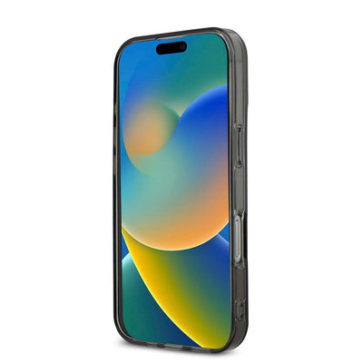 Apple iPhone 16 Pro Max Kılıf AMG Orjinal Lisanslı Magsafe Şarj Özellikli IML Baskı Logolu Çift Katmanlı Bow Lines Kapak Beyaz
