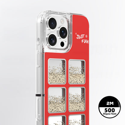 iPhone 16 Pro Max Kılıf Aynalı ve Boncuklu Tasarım Youngkit Spirit Serisi Kılıf