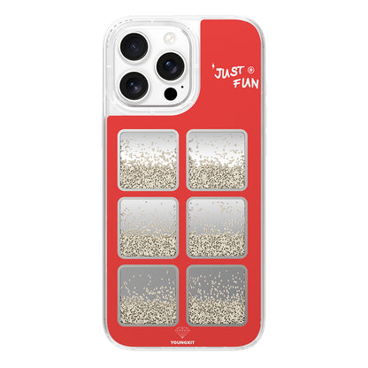 iPhone 16 Pro Max Kılıf Aynalı ve Boncuklu Tasarım Youngkit Spirit Serisi Kılıf